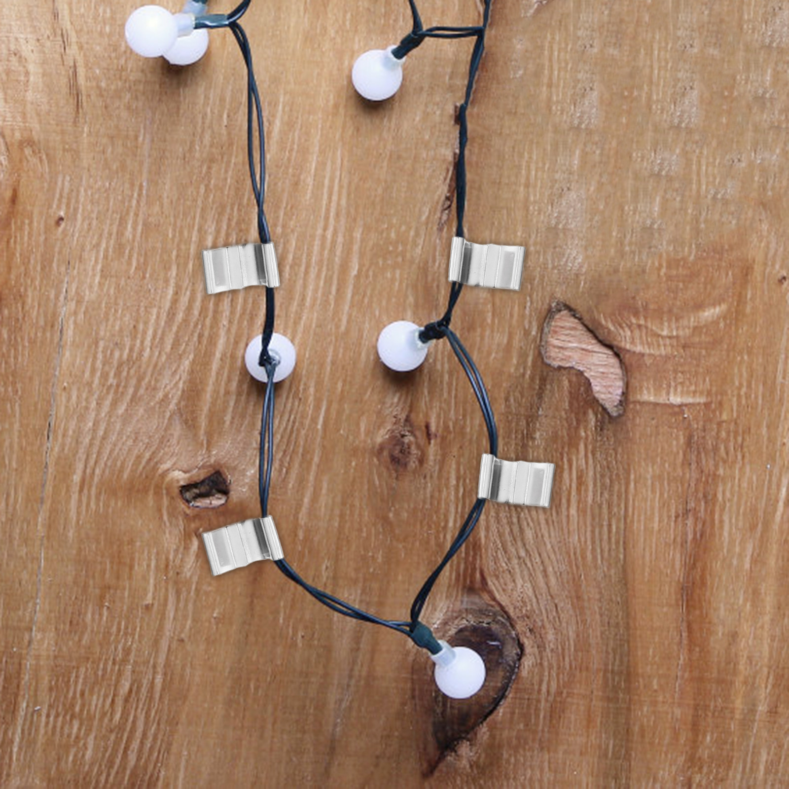 100Pcs Rustproof Metal Gutter  - Christmas Lights Outdoor ulasan dan harga