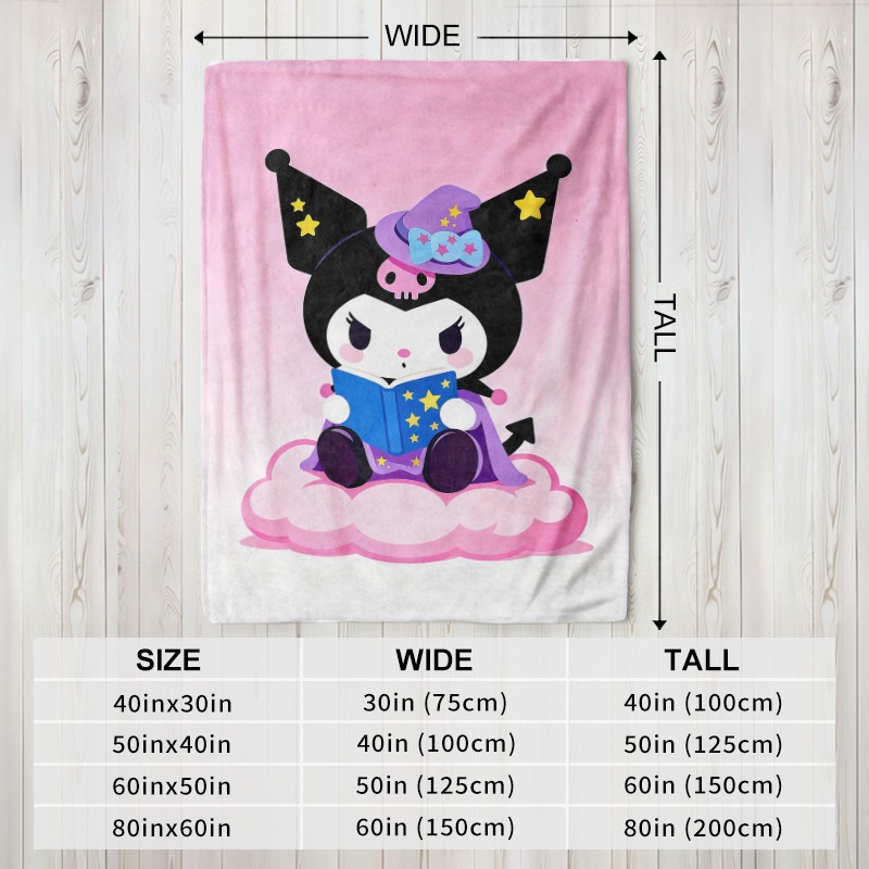 Sanrio Blanket Kuromi Witch Ma - Christmas Throw Blanket ulasan dan harga