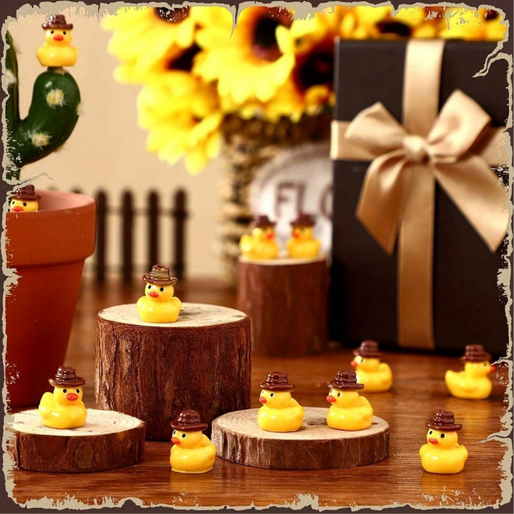 50Pcs Mini Resin Cowboy Ducks  - Nutcracker Figurine ulasan dan harga