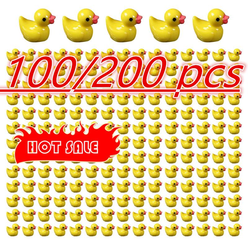 100/200pcs Yellow Duck Ornamen - Nutcracker Figurine ulasan dan harga