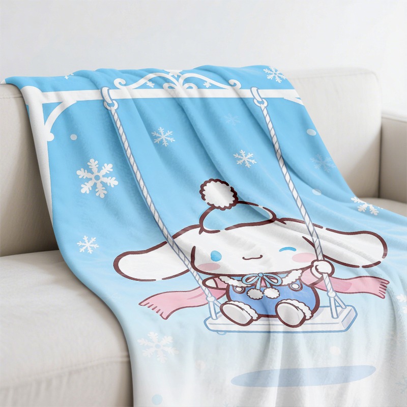 Sanrio Blanket Cinnamoroll Win - Christmas Throw Blanket ulasan dan harga