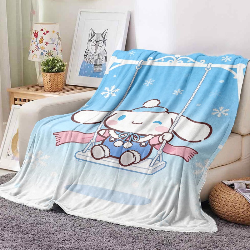 Sanrio Blanket Cinnamoroll Win - Christmas Throw Blanket ulasan dan harga