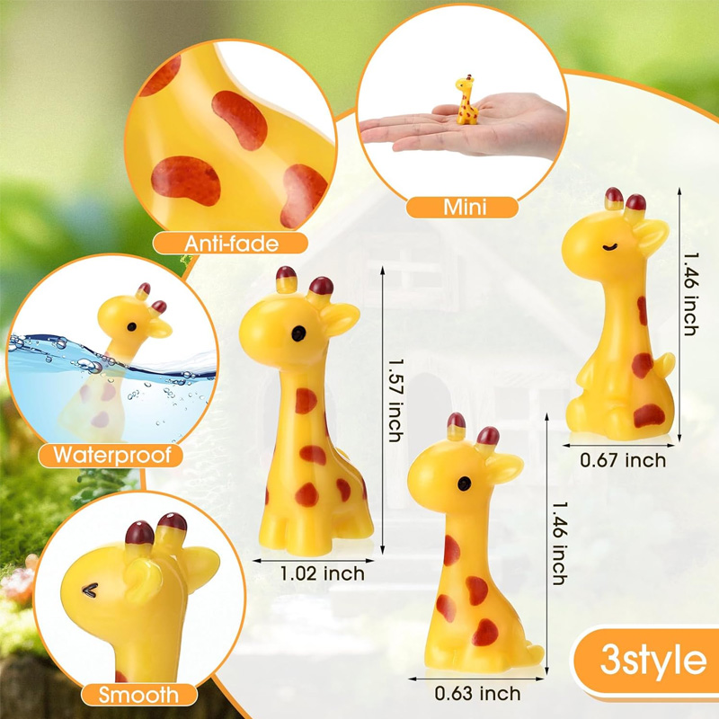 5/10 Pcs Mini Resin Giraffe Mi - Nutcracker Figurine ulasan dan harga