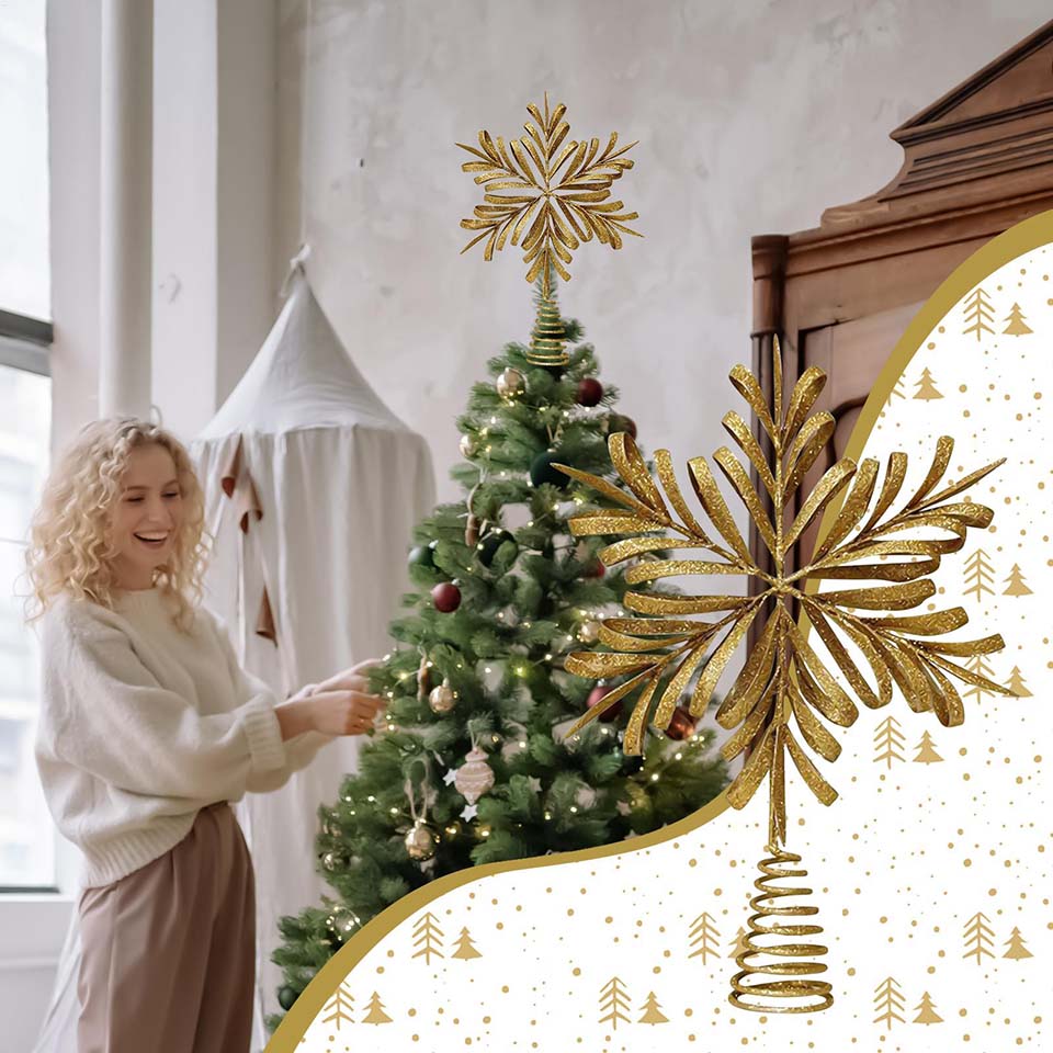 Star Christmas Tree Topper Hol - Star Tree Topper ulasan dan harga