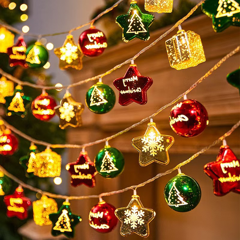 1.5M Christmas Ball Star LED S - Led Fairy String Lights ulasan dan harga