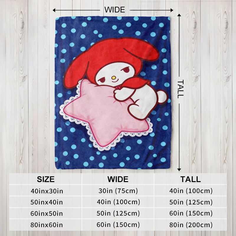 Sanrio Blanket My Melody Star  - Christmas Throw Blanket ulasan dan harga