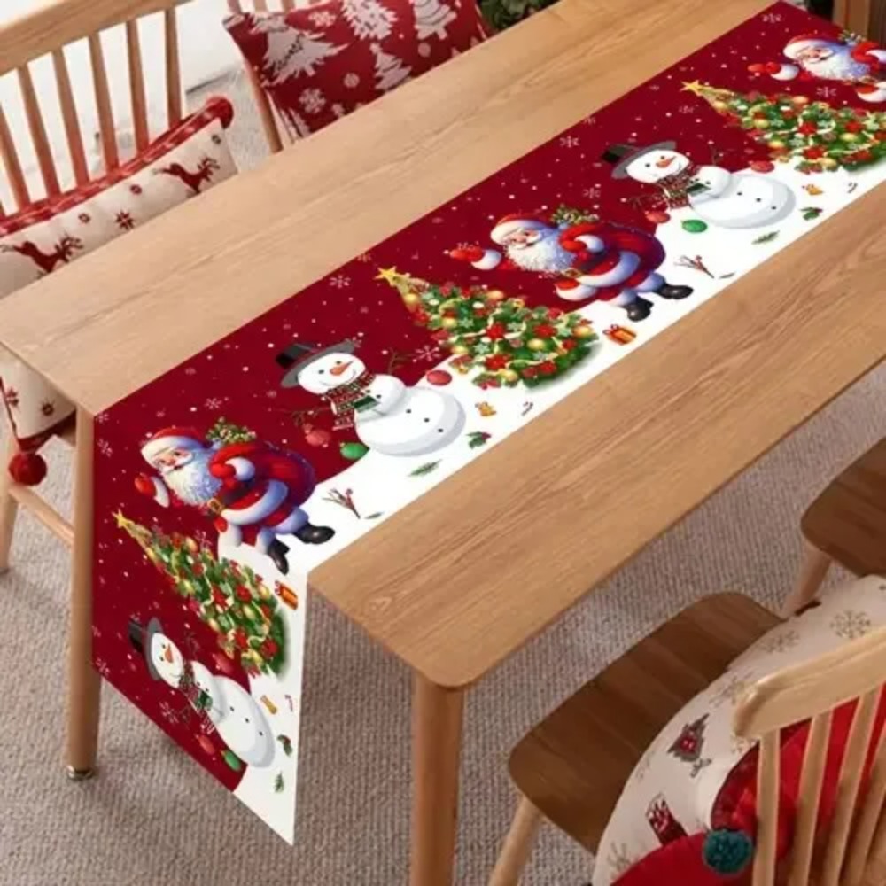 Santa Claus Christmas Table Ru - Christmas Table Runner ulasan dan harga