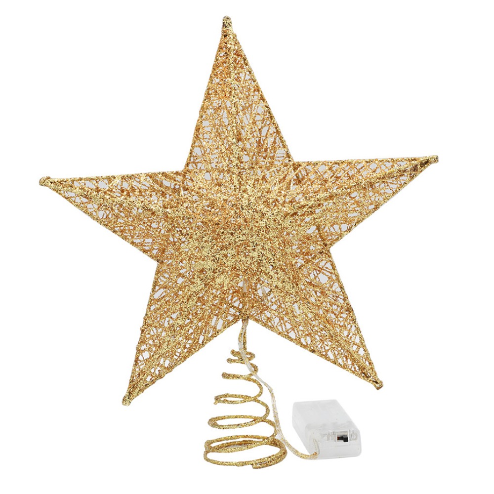 Creative Five-pointed Star LED - Star Tree Topper ulasan dan harga