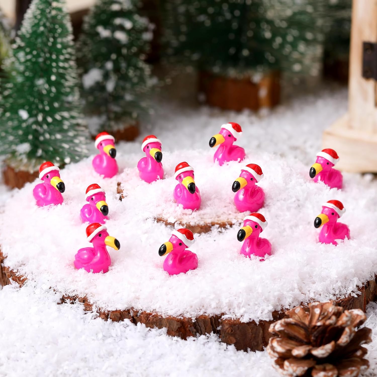 10/20PCS Mini Resin Hot Pink F - Nutcracker Figurine ulasan dan harga