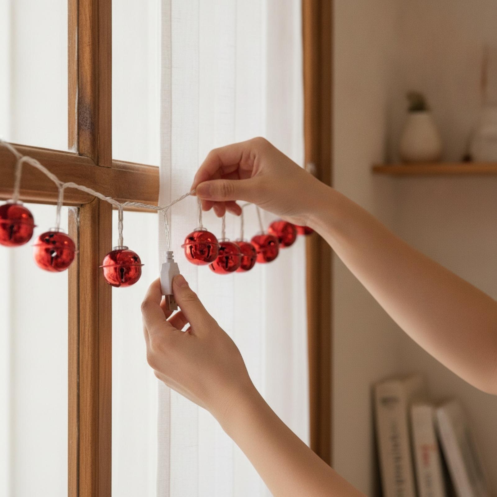 Christmas Bell String Lights U - Led Fairy String Lights ulasan dan harga